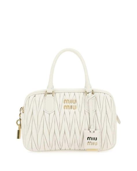 miu miu white handbag